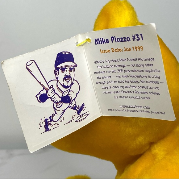 Mike Piazza Salvinos B-Ball Bammers 1999 plush - Picture 7 of 11